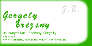 gergely brezsny business card